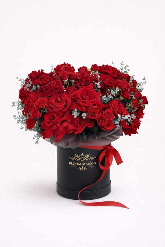 Red Rose Hatbox