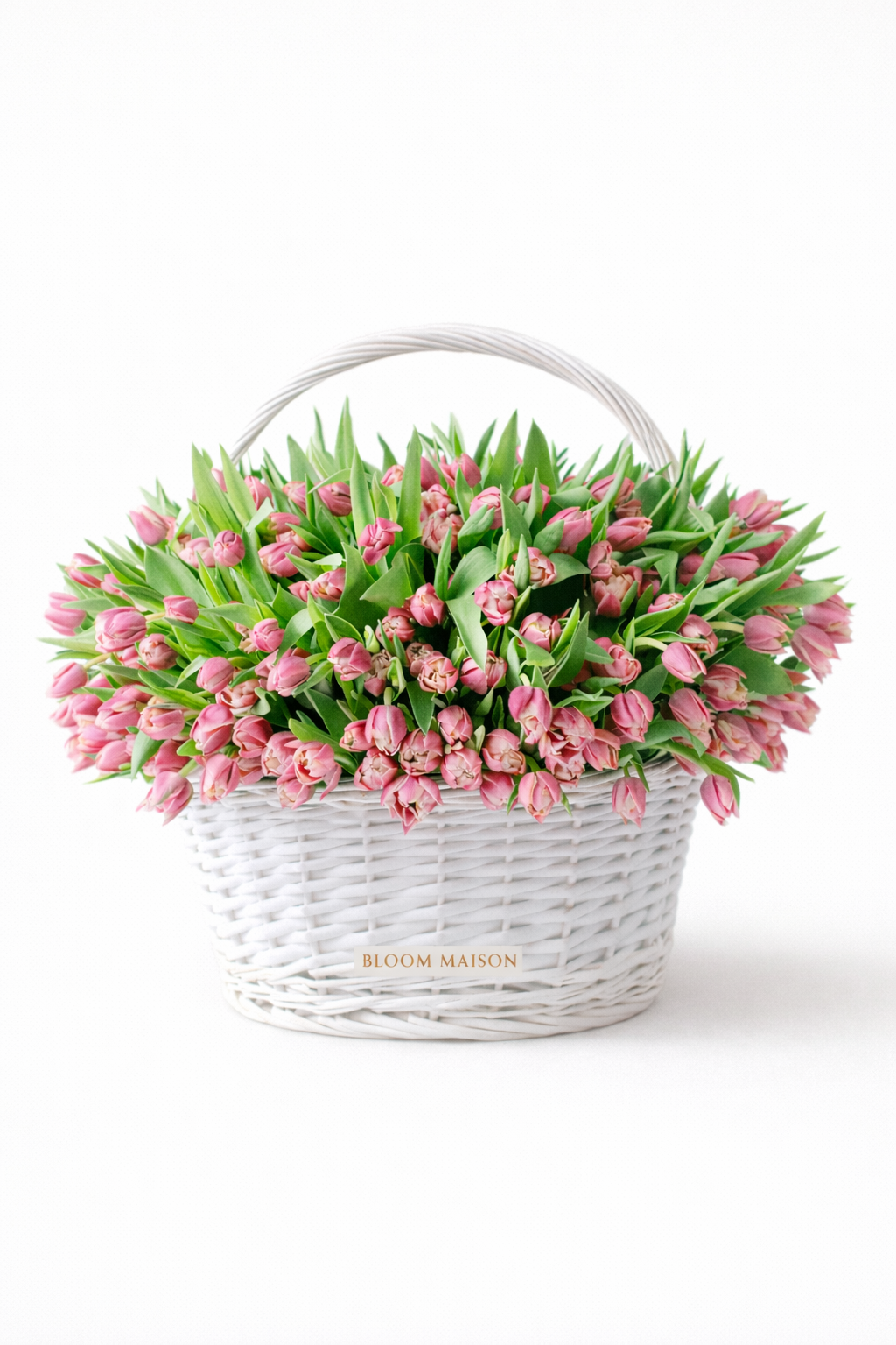Pink Tulip Basket