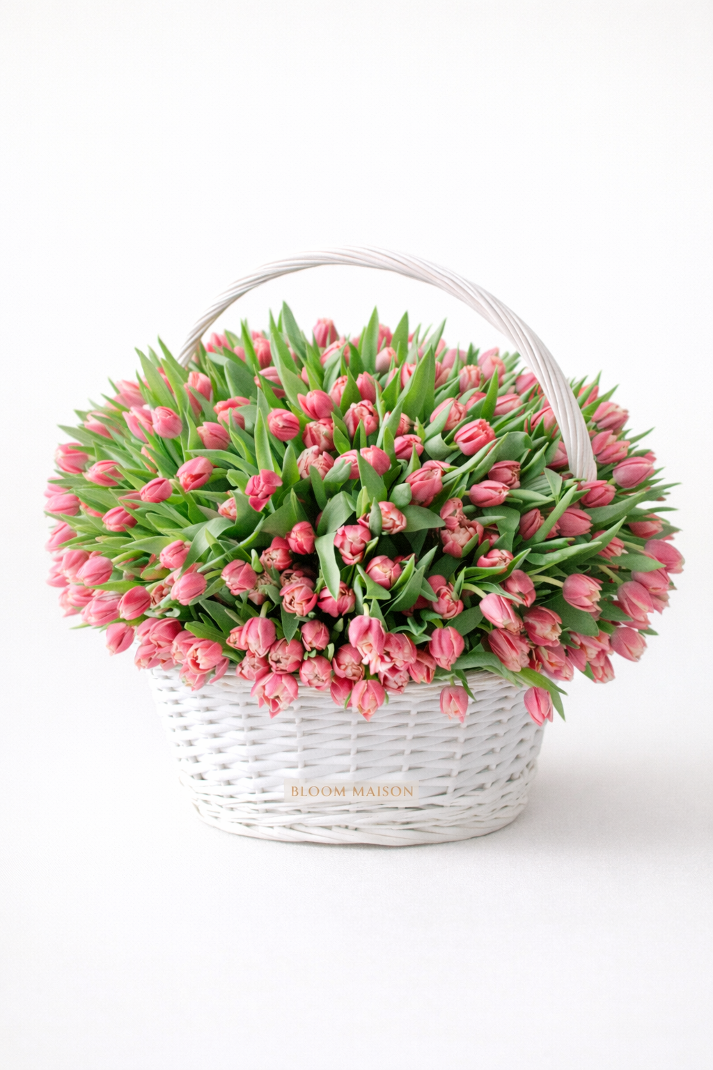 Pink Tulip Basket